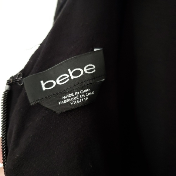 bebe Lace mock neck body con dress - Picture 6 of 8